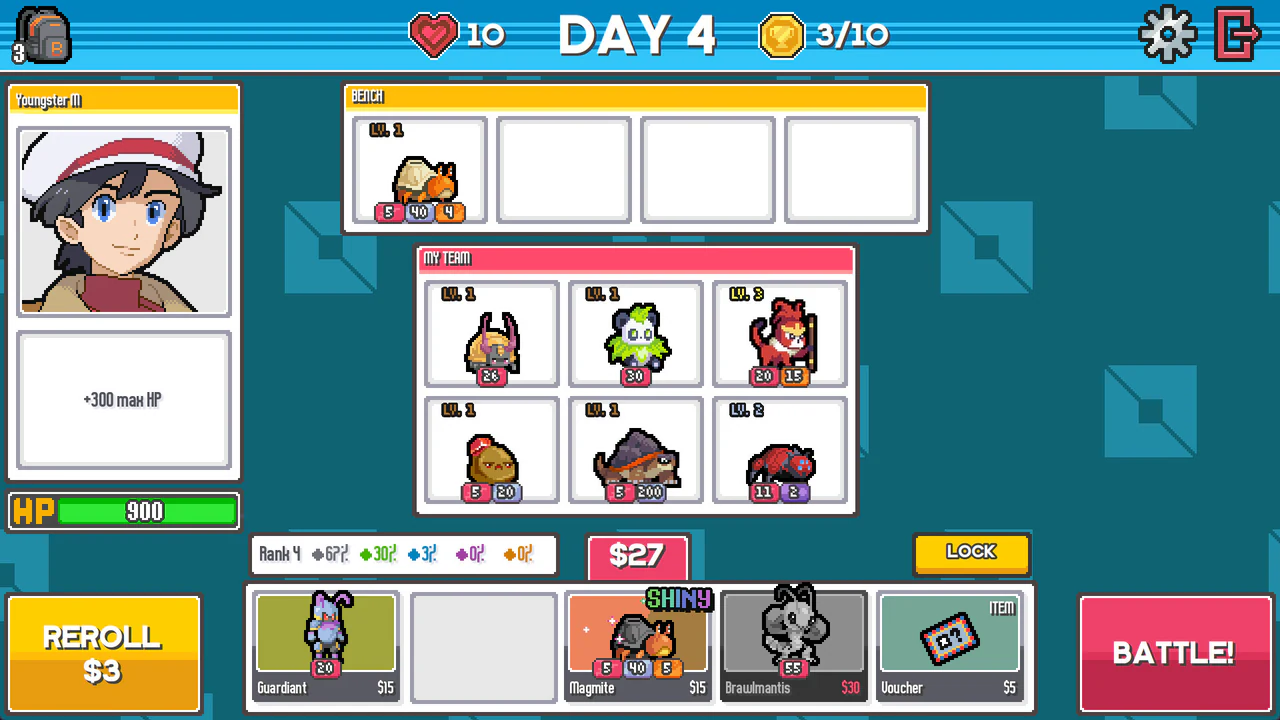 Batomon Showdown shop with units and offers